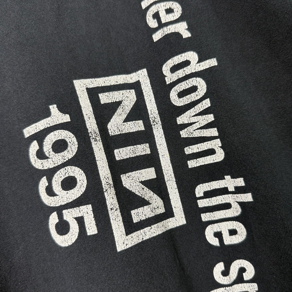 Vintage Nine Inch Nails 1995 Further Down the Spiral Graphic T-Shirt Rope 25x31 - Picture 9 of 9